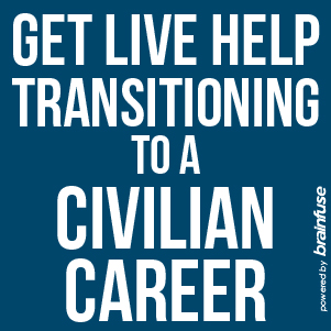 Get live help transitioning to a civilian career